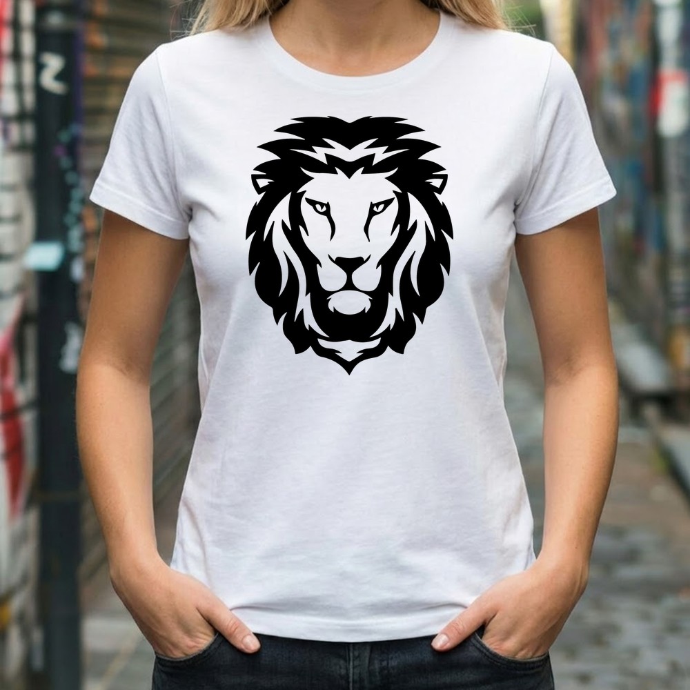 lion head svg tshirt mockup design - Free SVG
