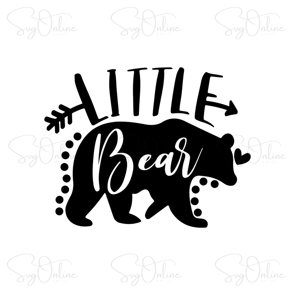little bear baby svg design free download - Free SVG