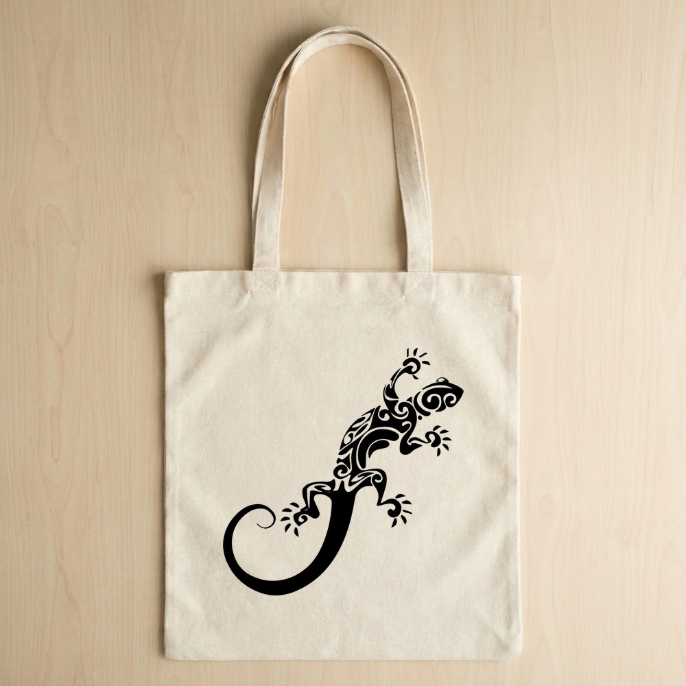 lizard mandala svg tote bag mockup animal design - Free SVG