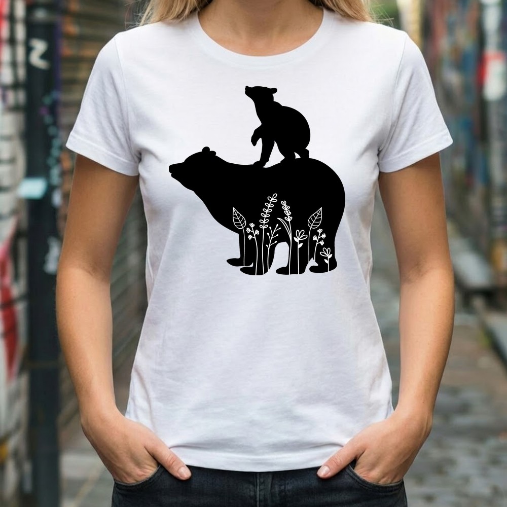 mama bear svg tee shirt mockup mothers day - Free SVG