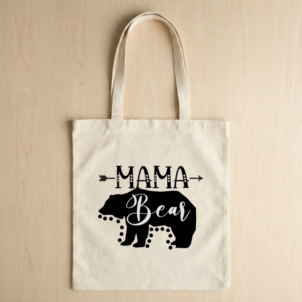 mama bear svg tote bag mockup design - Free SVG