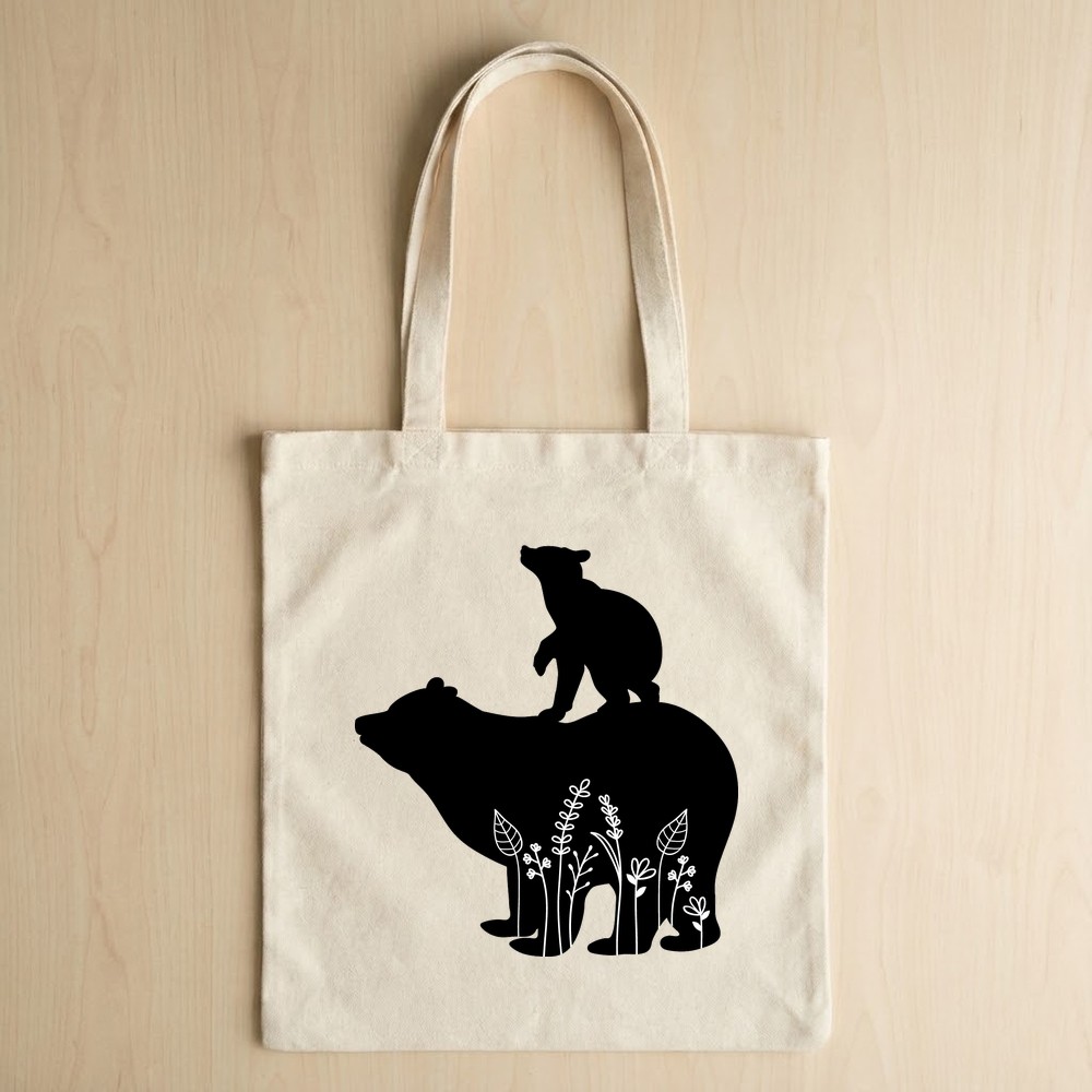 mama bear svg tote bag mockup free download - Free SVG