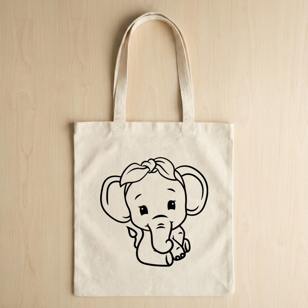 mom and baby elephant svg tote bag mockup 1 - Free SVG