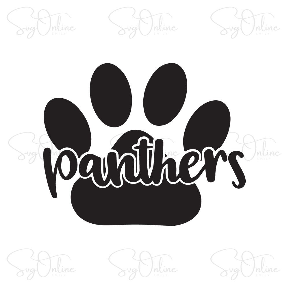 panthers paw pride svg design free download - Free SVG
