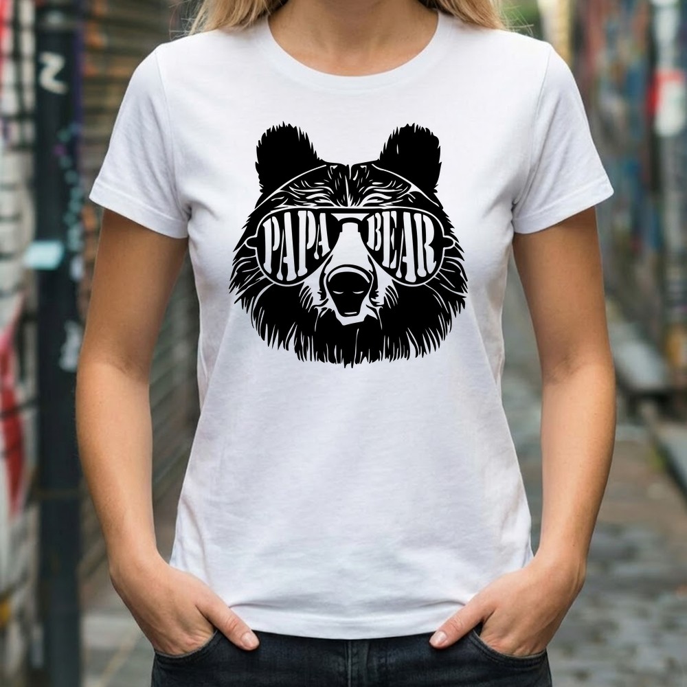 papa bear svg tshirt mockup fathers day - Free SVG